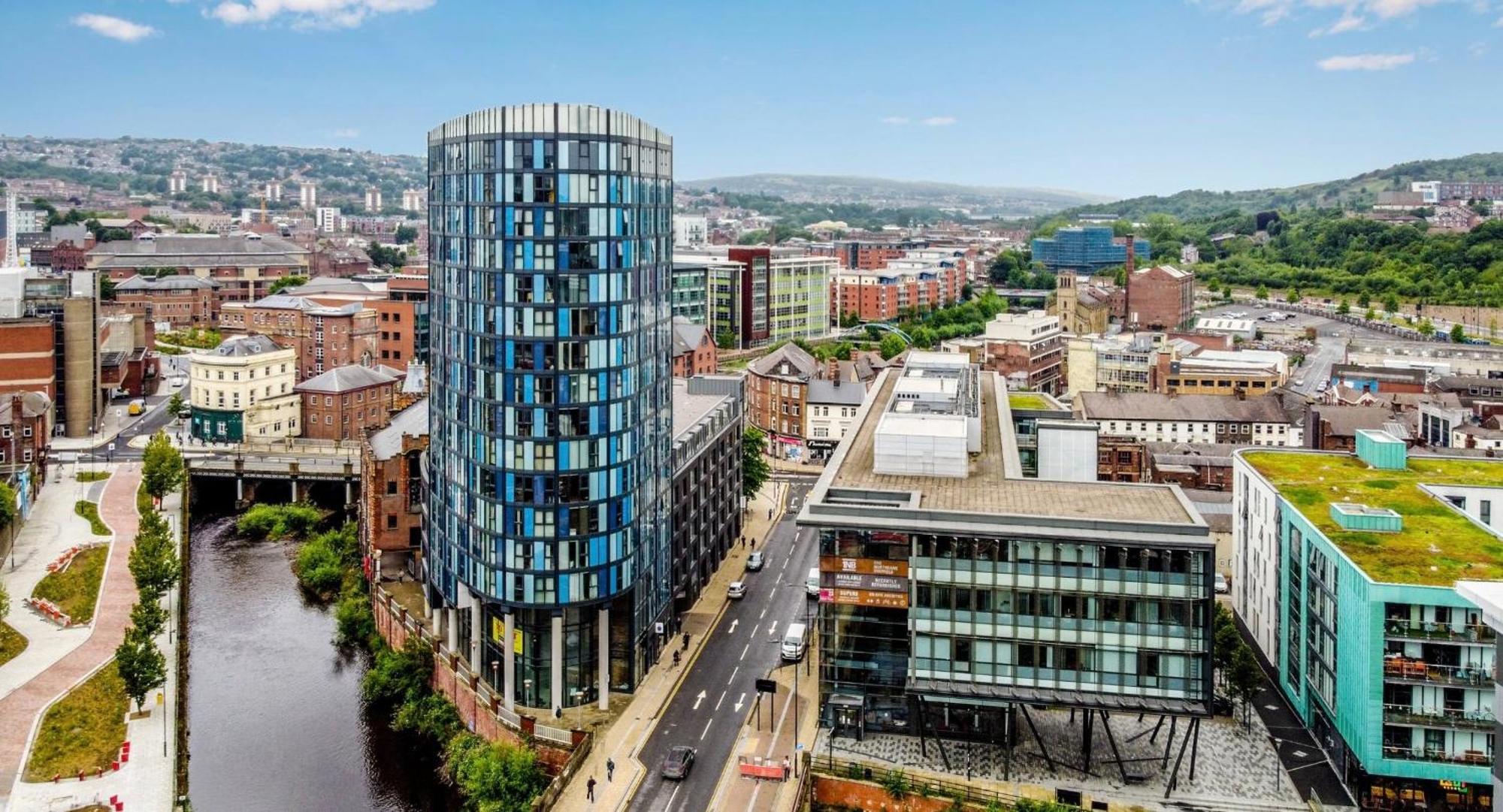 Penthouse Gem, Central, Scenic Views, Stylish, Modern, City Centre 2Br Sheffield Bagian luar foto